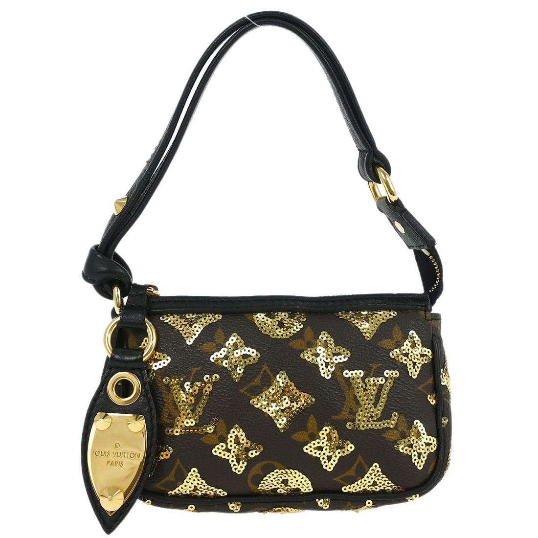 Louis Vuitton Mini Pochette Accessoires M60125 Monogram Handbag: Louis Vuitton Mini Pochette Accessoires M60125 Monogram Handbag The Louis Vuitton Eclipse Mini Pochette Accessoires Handbag is a stylish and practical accessory designed for casual occasions. This sma