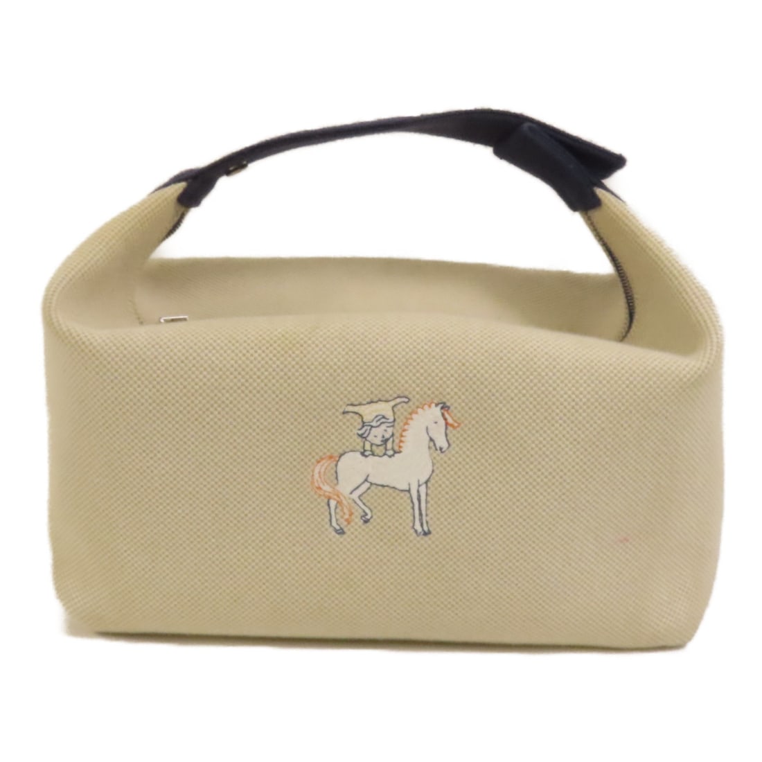 Hermes Bride a Brac Cabriole GM Blue Canvas Tote: Hermes Bride a Brac Cabriole GM Blue Canvas Tote This HERMES Bride-a-Brac Cabriole GM Tote Bag features a blue canvas exterior and is designed as a stylish and practical handbag. Made in France, it of