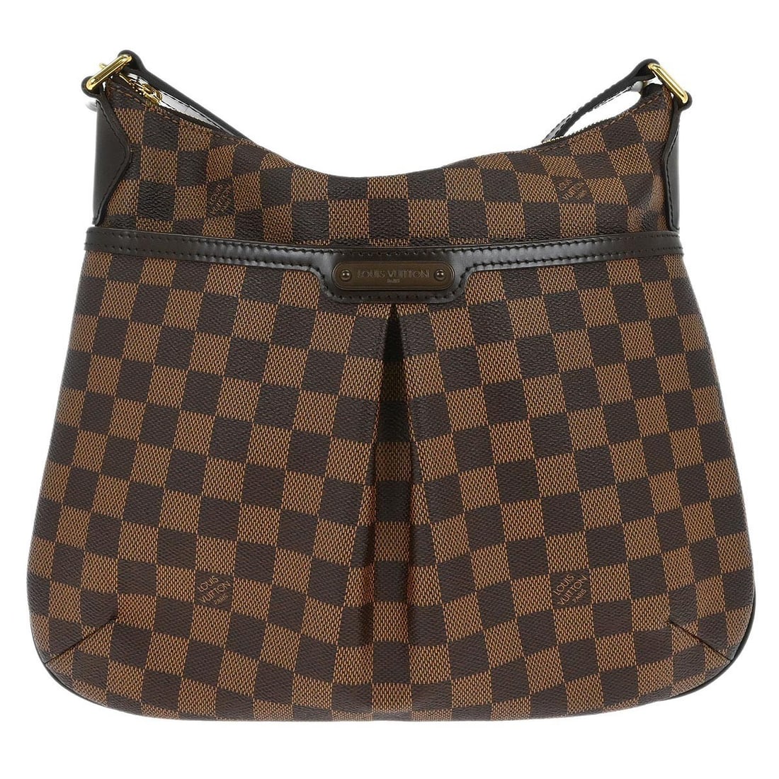 Louis Vuitton Bloomsbury PM Damier canvas crossbody bag: Louis Vuitton Bloomsbury PM Damier canvas crossbody bag This Louis Vuitton Bloomsbury PM shoulder bag features the iconic Damier canvas in brown, complemented by gold-tone hardware and a red canvas li