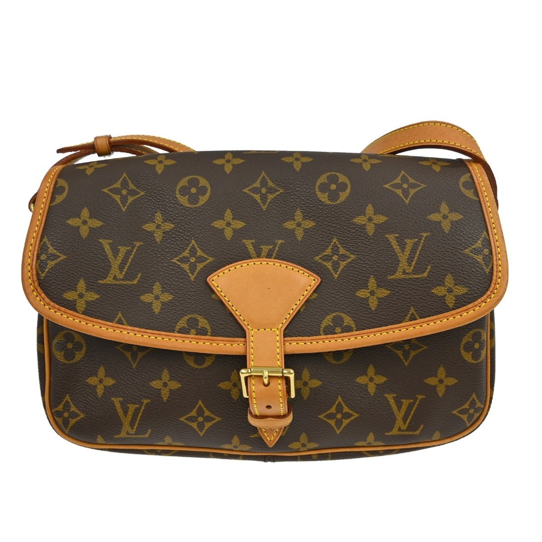 Louis Vuitton Sologne Monogram Crossbody Bag M42250: Louis Vuitton Sologne Monogram Crossbody Bag M42250 This Louis Vuitton Monogram Sologne shoulder bag features the iconic monogram canvas leather exterior in brown, complemented by a flap buckle closur