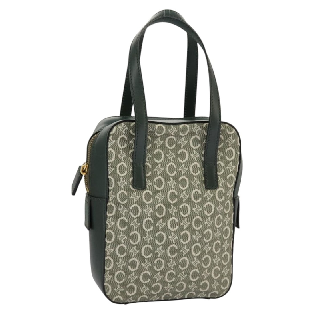 Celine C Macadam Canvas Handbag Gray 16cm x 21cm x 7cm: Celine C Macadam Canvas Handbag Gray 16cm x 21cm x 7cm This Celine C Macadam handbag features a classic gray canvas exterior with leather accents. The bag is designed for women and showcases Celine's 