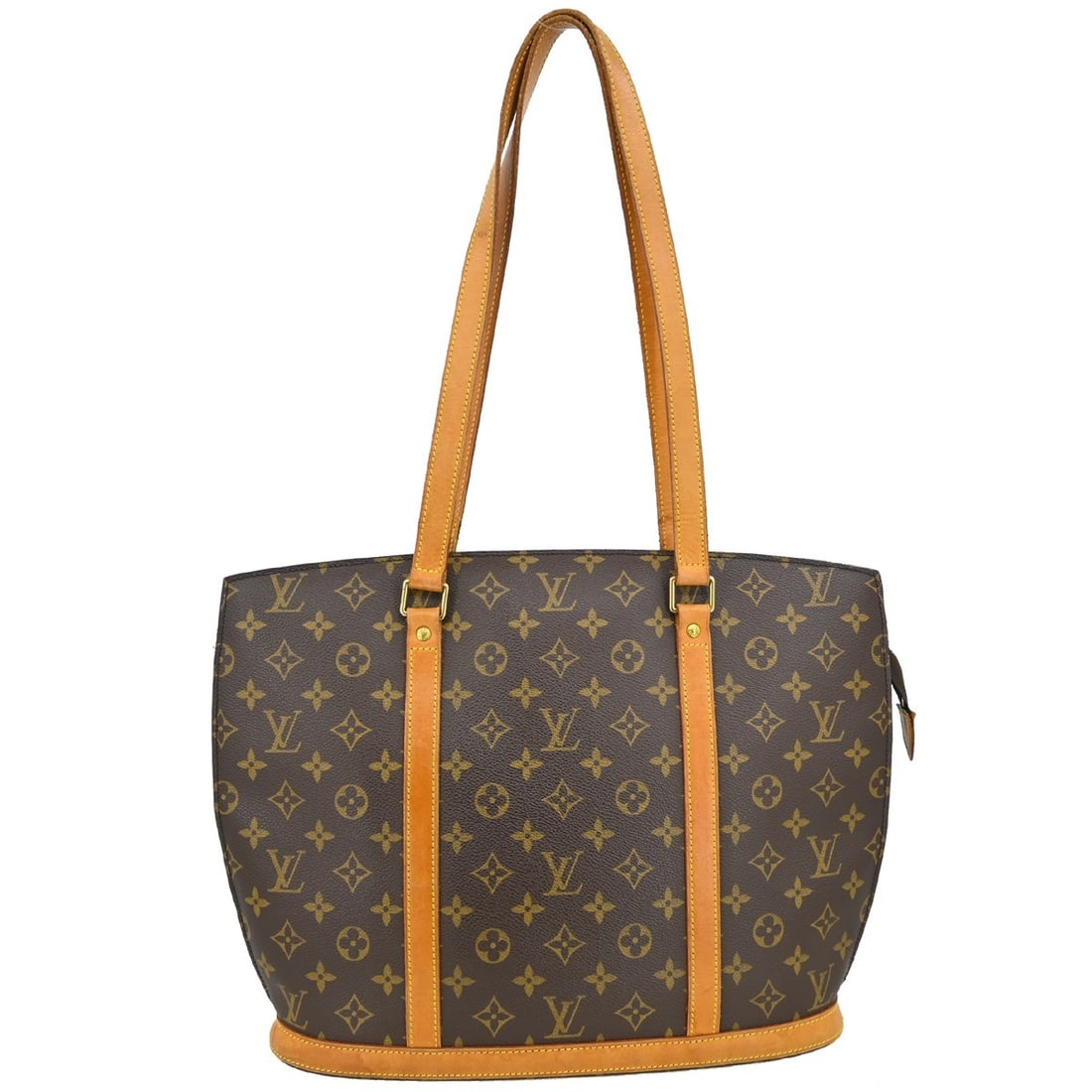 Louis Vuitton Babylone Monogram Canvas Tote Bag M51102: Louis Vuitton Babylone Monogram Canvas Tote Bag M51102 This is a Louis Vuitton Babylone hand tote bag featuring the iconic Monogram canvas with leather trim. The tote is designed with double beige lea