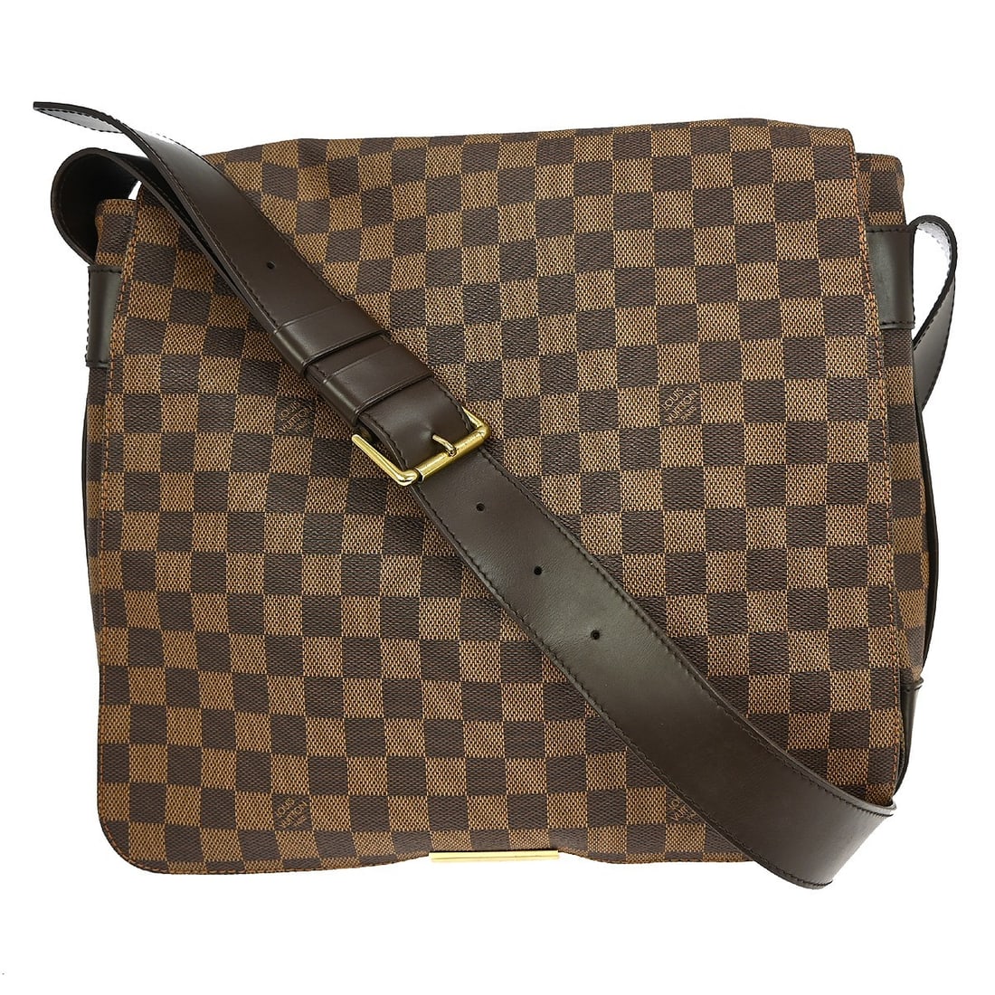 Louis Vuitton Bastille Damier Canvas Messenger Bag: Louis Vuitton Bastille Damier Canvas Messenger Bag This Louis Vuitton Bastille Messenger Bag features the iconic Damier canvas leather in a brown check pattern. Designed for women, it offers a large s