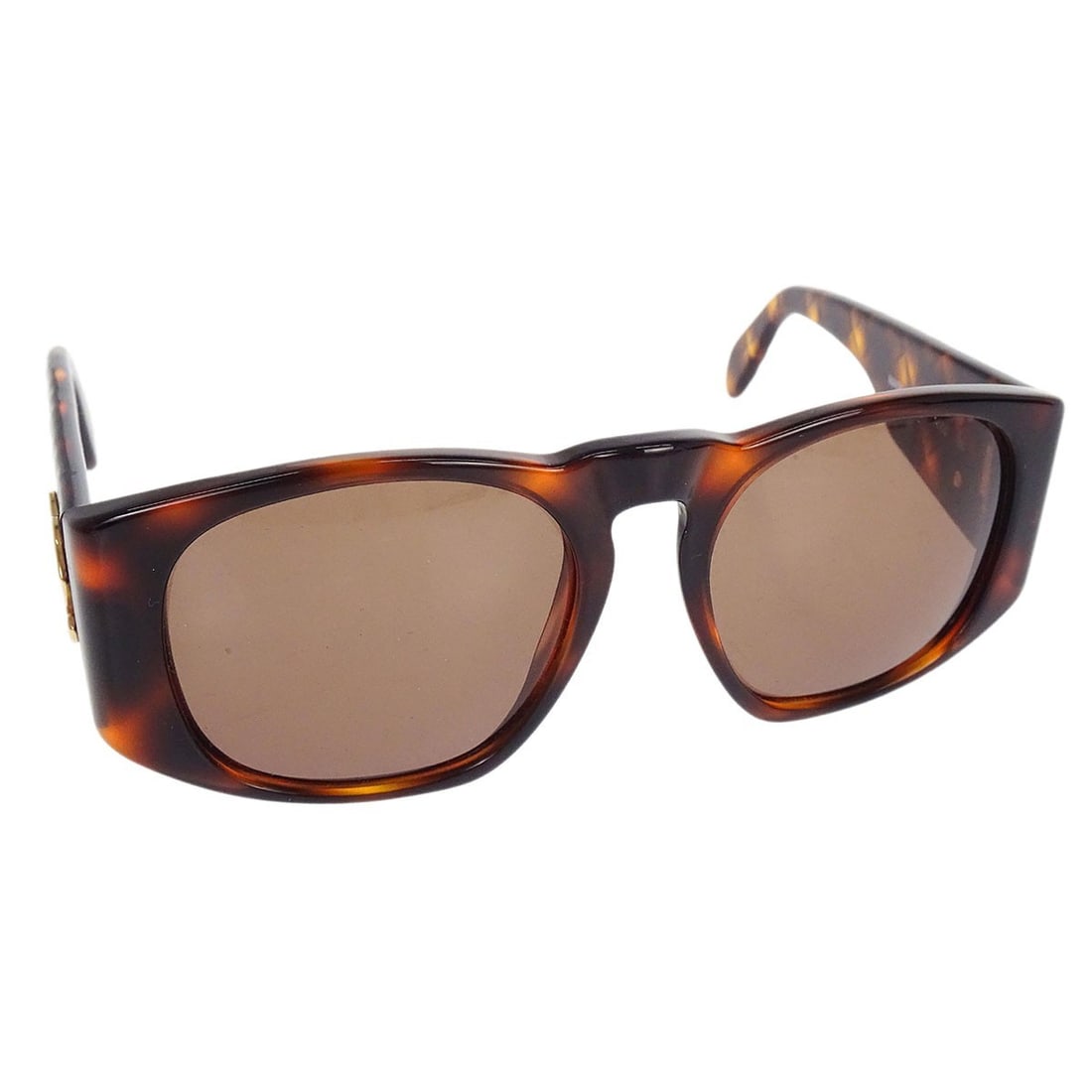 Chanel CC Logos Brown Acrylic Women's Sunglasses Made in Italy (1 of 7)