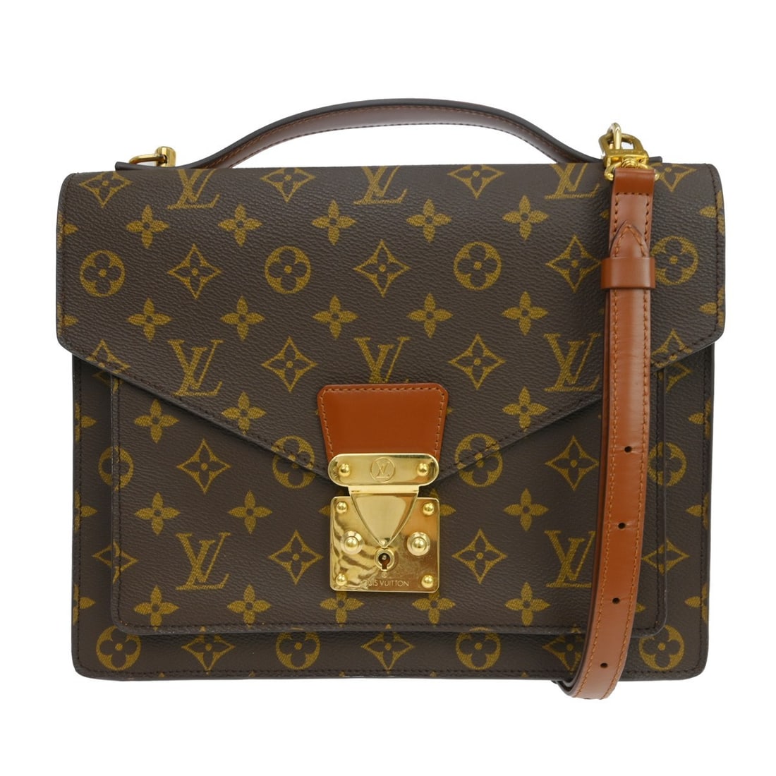 Louis Vuitton Monceau 28 Monogram Vintage Business Handbag: Louis Vuitton Monceau 28 Monogram Vintage Business Handbag This vintage Louis Vuitton Monceau 28 business handbag features the iconic Monogram canvas exterior, complemented by beige double handles and