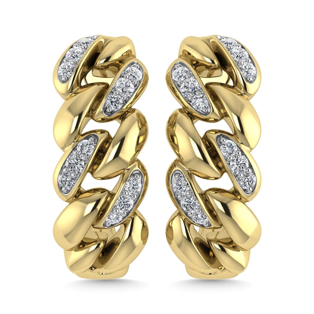 Diamond 1/10 Ct.Tw. J Earrings in 10K Yellow Gold: Diamond 1/10 Ct.Tw. J Earrings in 10K Yellow Gold 10k Yellow Gold Stone Color: G-h Stone Clarity: I1 This item may take 2-5 weeks for shipping. PLEASE NOTE: Framed, Large, or heavy items do not have s
