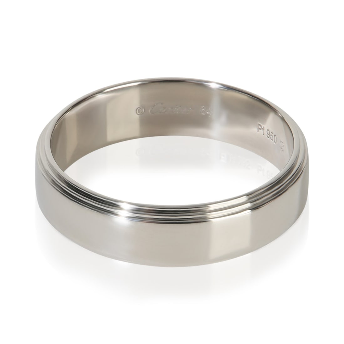 Cartier D'amour Platinum Men's Band Ring Size 10.75 with Box and Papers: Cartier D'amour Platinum Men's Band Ring Size 10.75 with Box and Papers This Cartier D'amour band is crafted from platinum with a 950 purity, offering a classic and refined design. It is part of the D