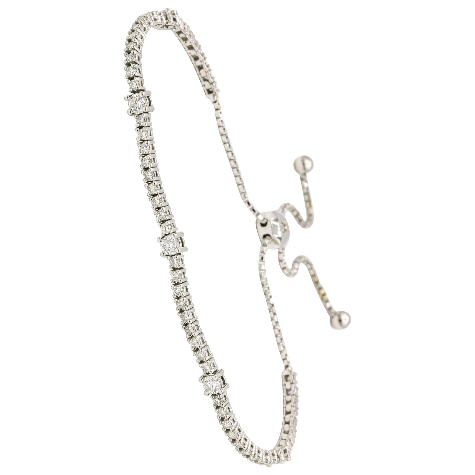 Harbor Diamonds Expandable 2 Carat Diamond Tennis Bracelet in 14k Yellow Gold (1 of 10)