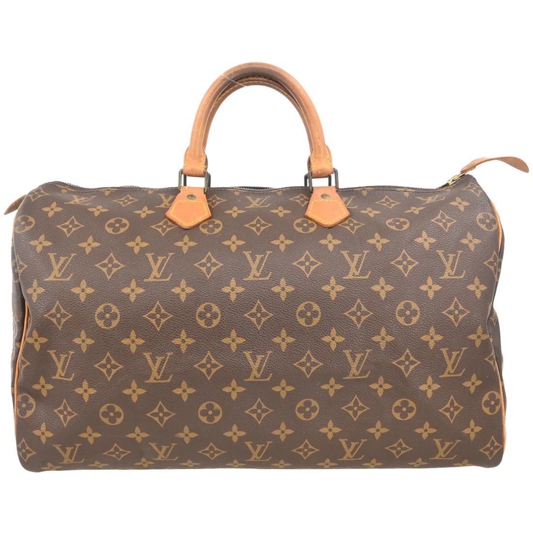 Louis Vuitton Speedy 40 Monogram Canvas Duffle Bag: Louis Vuitton Speedy 40 Monogram Canvas Duffle Bag This is a Louis Vuitton Speedy 40 duffle handbag crafted from the brand's signature monogram canvas leather. The bag features a large size with doubl