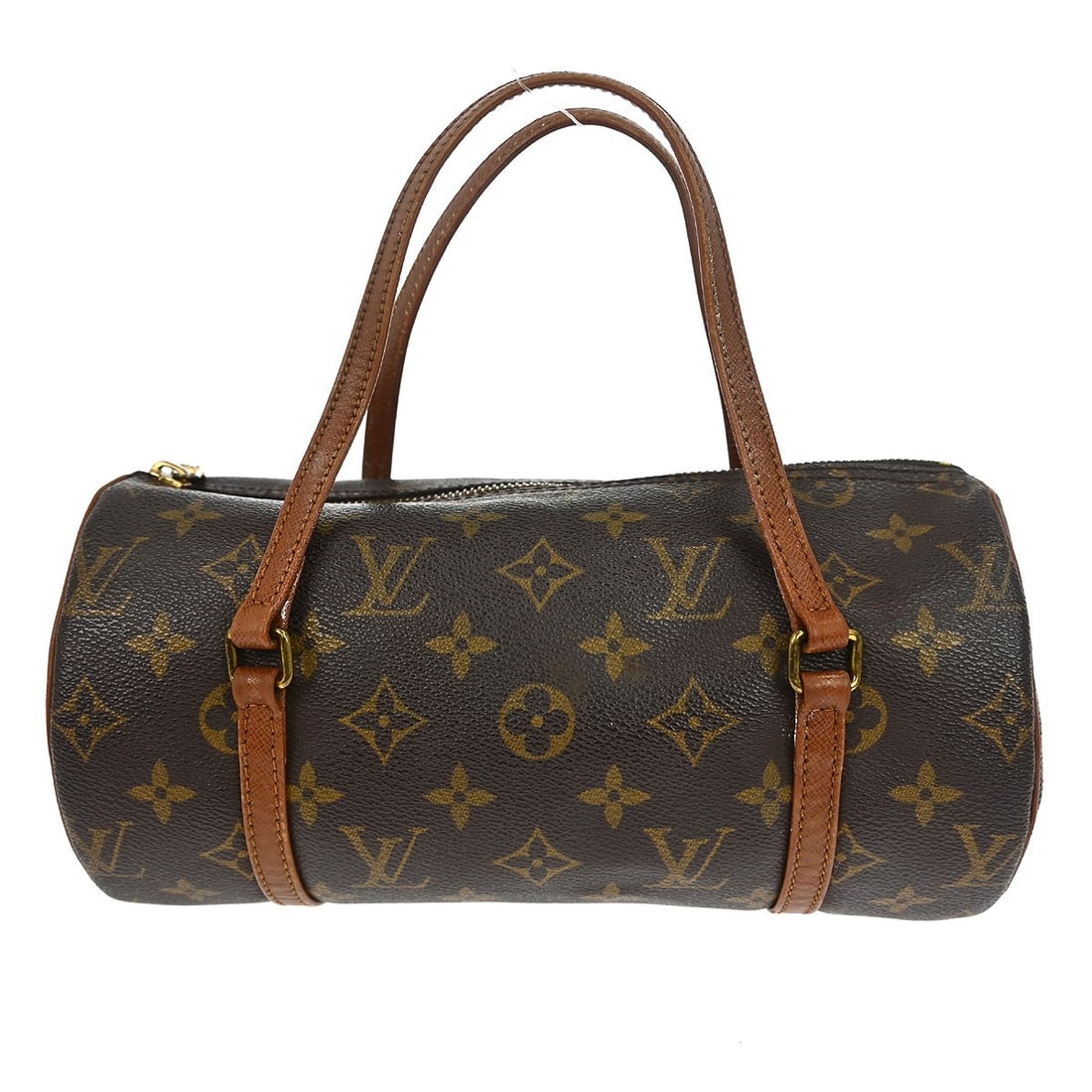 Louis Vuitton Papillon 26 Monogram Top Handle Bag: Louis Vuitton Papillon 26 Monogram Top Handle Bag This is a vintage Louis Vuitton Papillon 26 top handle bag featuring the iconic monogram canvas leather exterior in brown. The bag is medium-sized wit