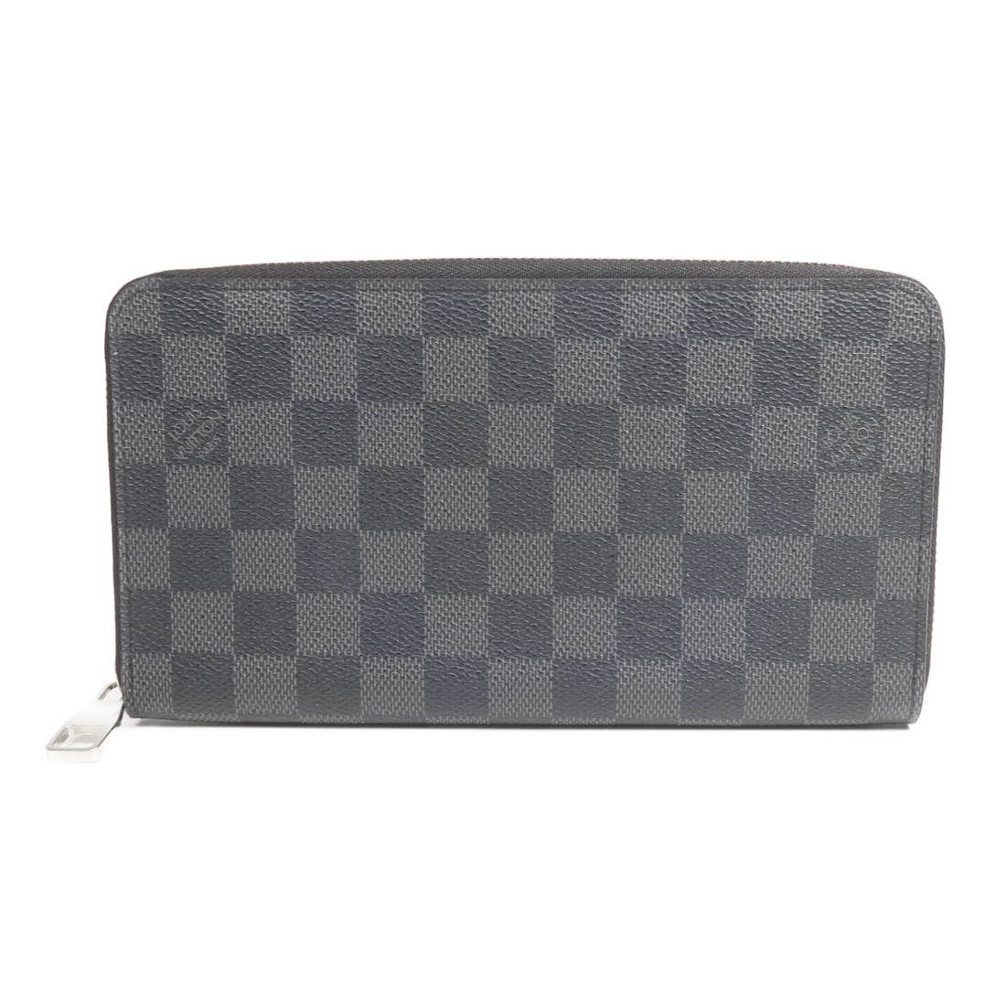 Damier Graphite Zipper Organizer Long Wallet by Louis Vuitton Black N63077: Damier Graphite Zipper Organizer Long Wallet by Louis Vuitton Black N63077 This Louis Vuitton Zipper Organizer long wallet features the iconic Damier Graphite pattern in black PVC coated canvas. Desig