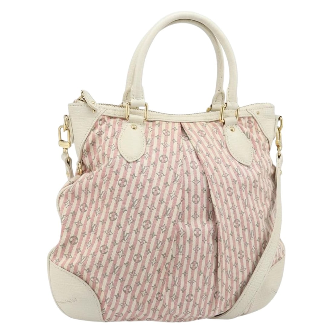 Louis Vuitton Croisette Marina PM Mini Lin Canvas Shoulder Bag Pink White M95495: Louis Vuitton Croisette Marina PM Mini Lin Canvas Shoulder Bag Pink White M95495 This Louis Vuitton Mini Lin Croisette Marina PM is a stylish women's shoulder bag crafted from Monogram Mini Lin canvas