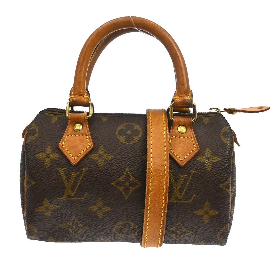 Louis Vuitton Speedy Mini HL Brown Canvas Handbag: Louis Vuitton Speedy Mini HL Brown Canvas Handbag This Louis Vuitton Speedy Mini HL Handbag features the iconic monogram canvas in brown, designed for women. The bag is crafted from durable canvas and