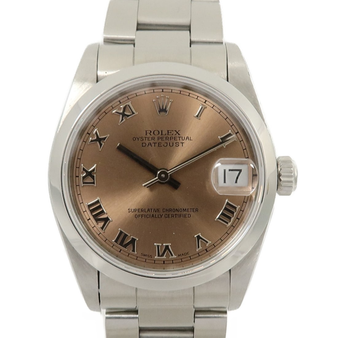 Rolex Datejust Pink Dial Stainless Steel Automatic Wristwatch 68240: Rolex Datejust Pink Dial Stainless Steel Automatic Wristwatch 68240 This Rolex Datejust wristwatch features an automatic winding movement and is crafted from stainless steel. Designed for women, it sh