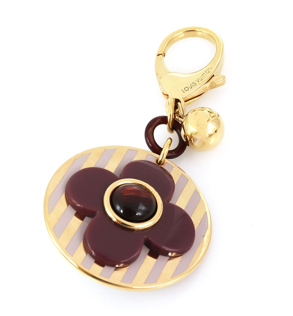 Louis Vuitton Rayures floral resin handbag charm (1 of 5)
