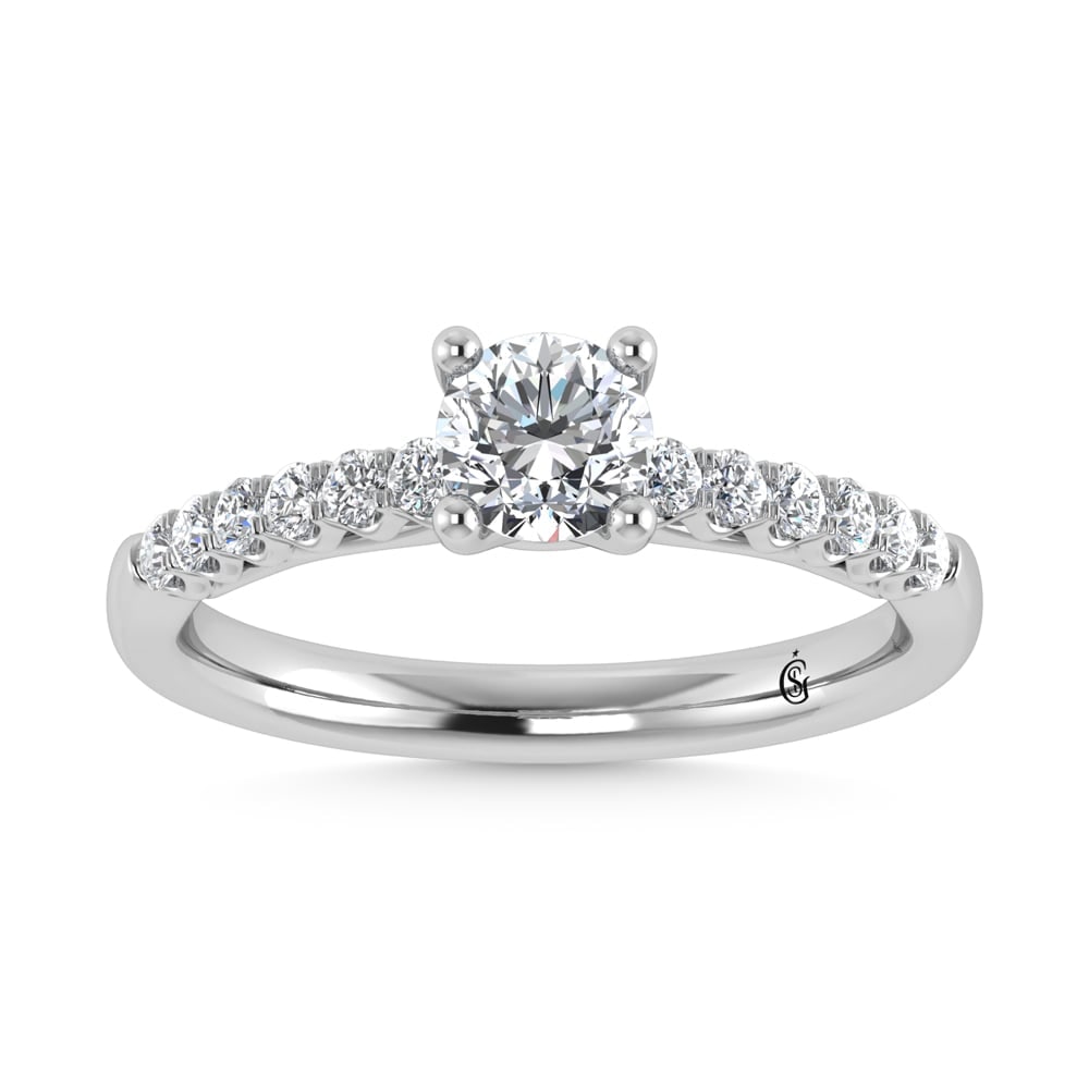 10K White Gold Lab Grown Diamond 3/4 Ct.Tw. Engagement Ring: 10K White Gold Lab Grown Diamond 3/4 Ct.Tw. Engagement Ring 10K White Gold Labgrown Diamond 3/4 Ct.Tw. Engagement Ring 10k White Gold Stone Color: D-f Stone Clarity: Vs Each ring is presented in stand