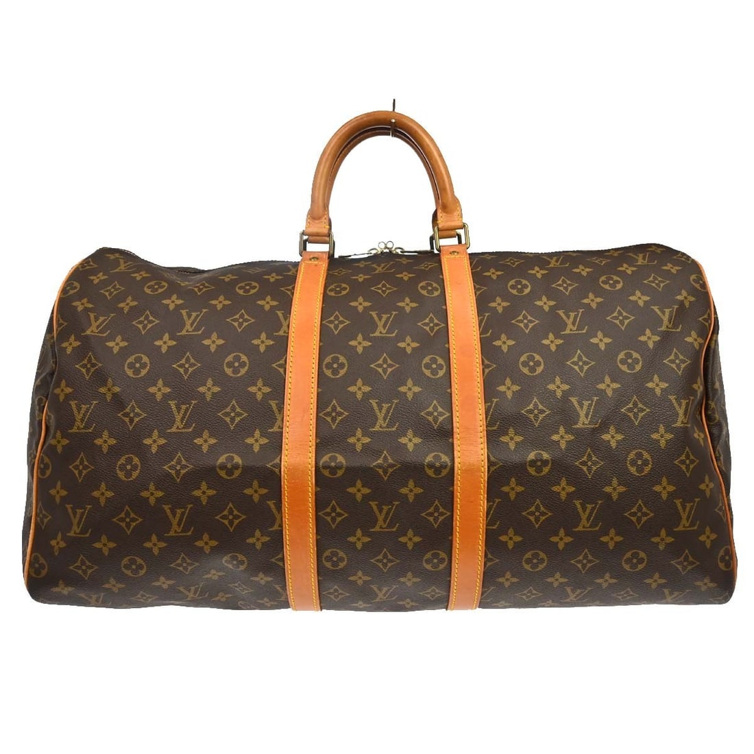 Louis Vuitton Keepall 55 Monogram Duffle Travel Bag: Louis Vuitton Keepall 55 Monogram Duffle Travel Bag This Louis Vuitton Keepall 55 is a vintage extra-large travel handbag crafted from the brand's signature monogram canvas leather. Designed in a duff