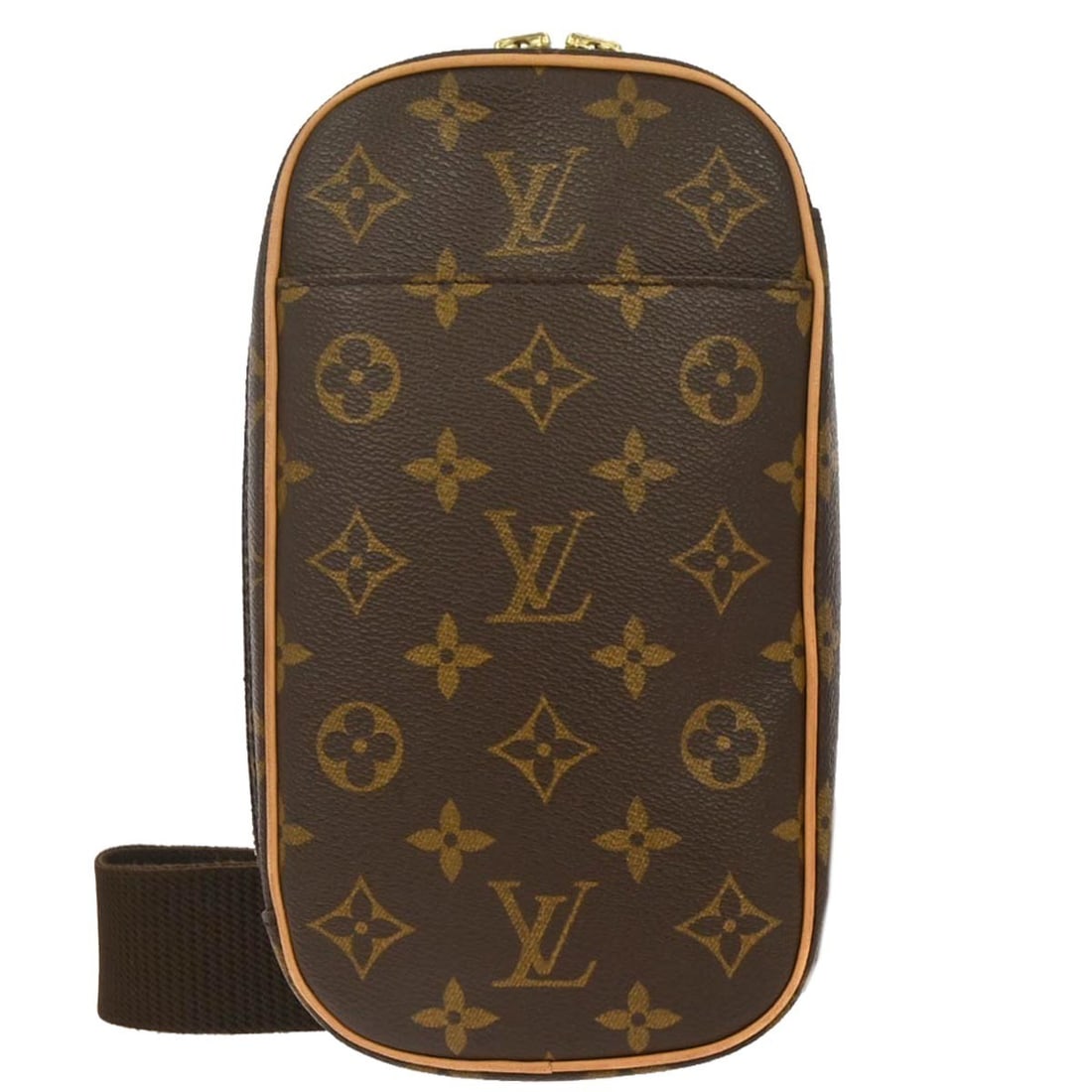 Louis Vuitton Pochette Gange Monogram Canvas Bum Bag: Louis Vuitton Pochette Gange Monogram Canvas Bum Bag This Louis Vuitton Monogram Pochette Gange Bum Bag features the iconic monogram canvas in brown with gold-tone hardware. Designed in a compact, sma
