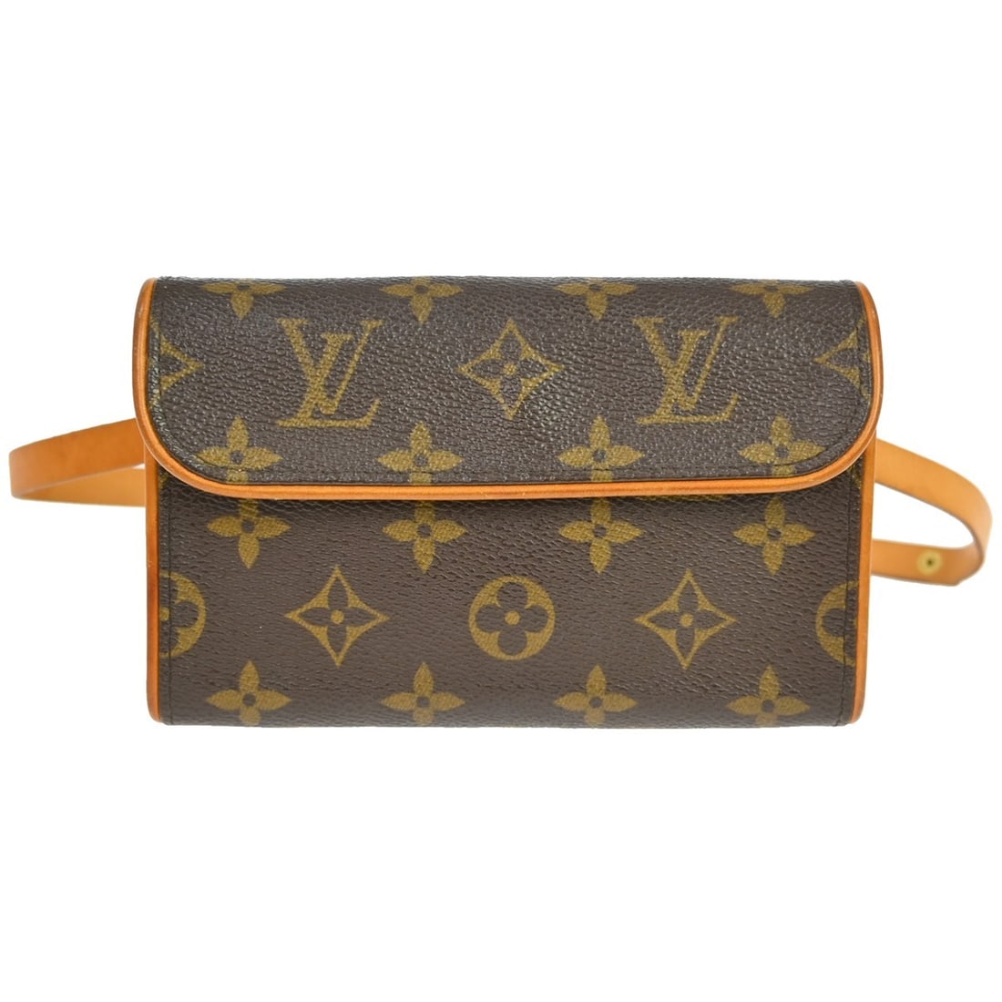 Louis Vuitton Florentine Monogram Canvas Waist Bag: Louis Vuitton Florentine Monogram Canvas Waist Bag This Louis Vuitton Florentine Waist Bag is crafted from signature brown monogram canvas and designed specifically for women. The bag features leather