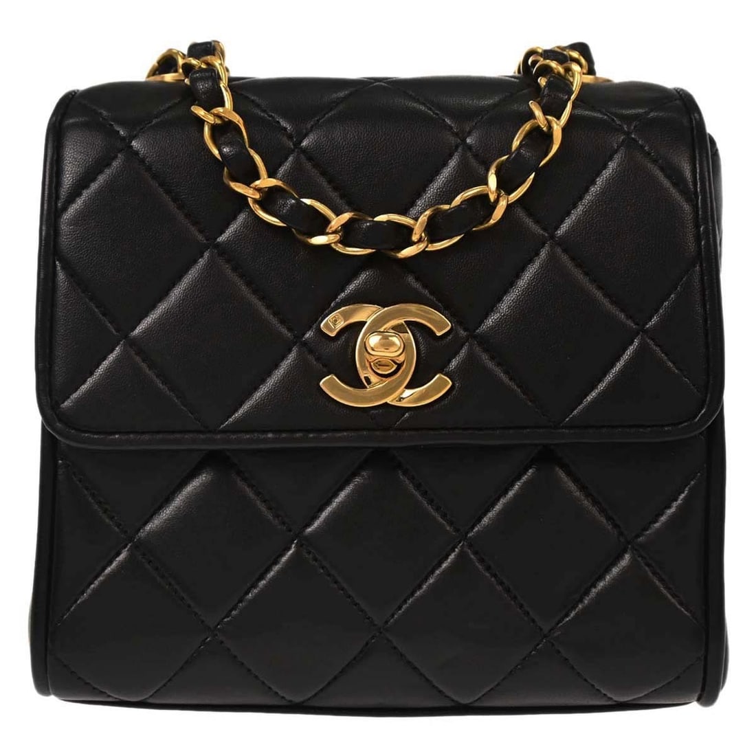 Chanel Classic Single Flap Black Lambskin Shoulder Bag (1 of 18)