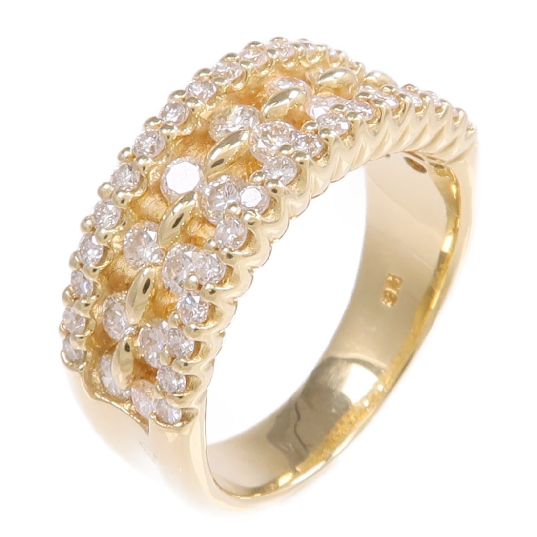 Diamond Ring in 18K Yellow Gold Size US 6 for Women: Diamond Ring in 18K Yellow Gold Size US 6 for Women This elegant women's ring features a diamond set in 18K yellow gold. Designed in a classic style, it is crafted with high-quality materials and offe