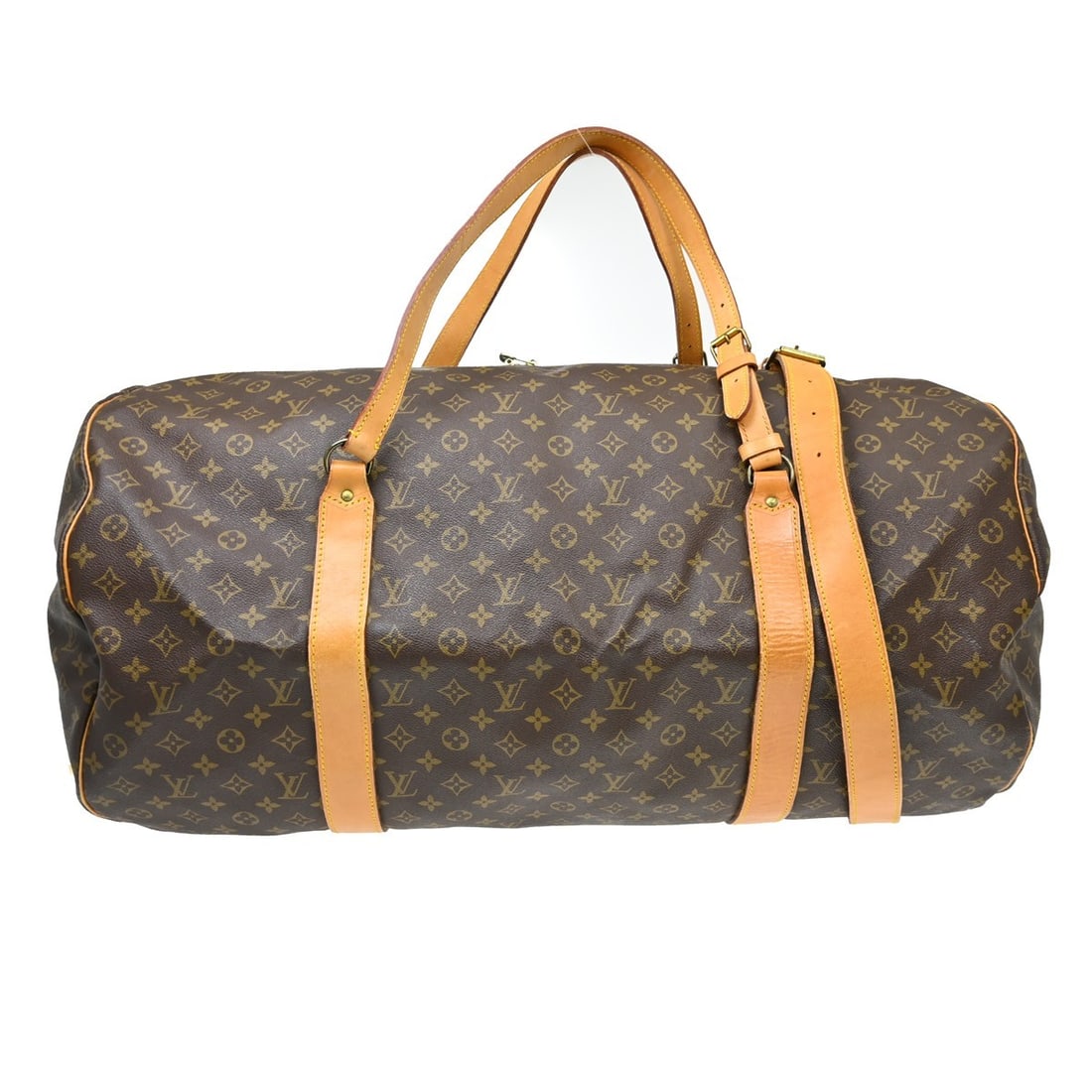 Louis Vuitton Monogram Duffle Travel Bag Sac Polochon 70 M41220: Louis Vuitton Monogram Duffle Travel Bag Sac Polochon 70 M41220 This Louis Vuitton Monogram Sac Polochon 70 is an extra-large 2-way duffle bag crafted from signature Monogram canvas leather in brown. 