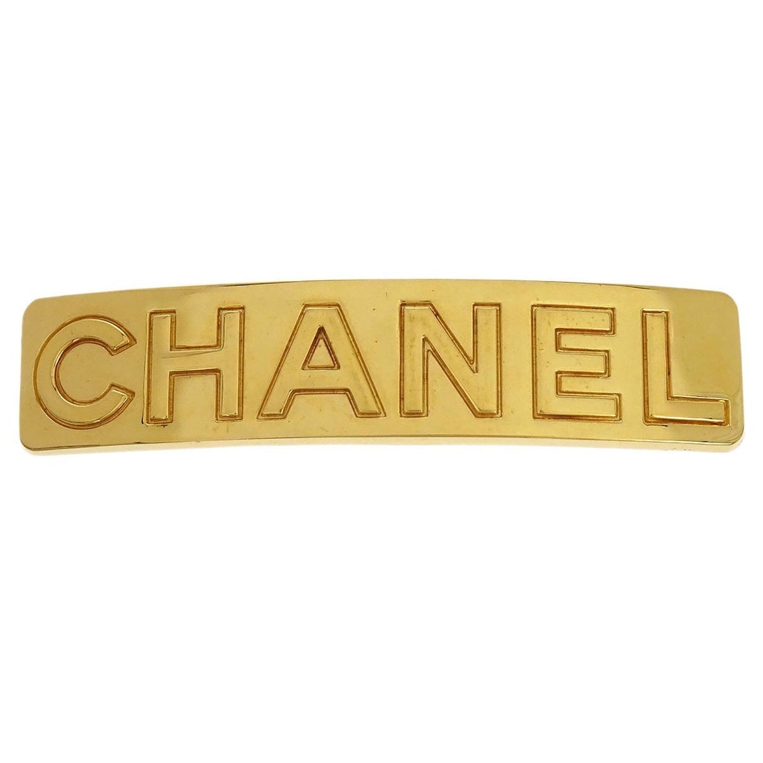 CHANEL Gold Tone Women s Barrette 62 97A: CHANEL Gold Tone Women s Barrette 62 97A This Chanel barrette is a stylish hair accessory crafted in a gold-tone finish. Designed for women, it is suitable for all hair types and adds a touch of elega