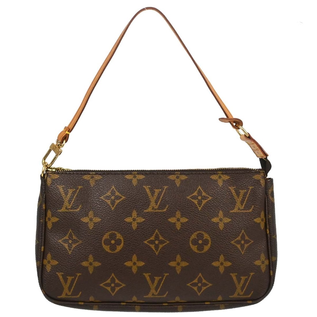 Louis Vuitton Pochette Accessoires Monogram Canvas Pouch: Louis Vuitton Pochette Accessoires Monogram Canvas Pouch This Louis Vuitton Monogram Pochette Accessoires handbag features the iconic monogram canvas leather in brown, complemented by a zip closure an