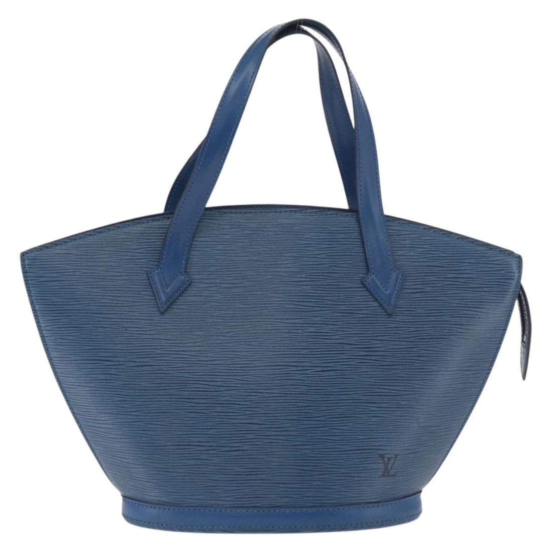 Louis Vuitton Saint Jacques Blue Epi Leather Tote: Louis Vuitton Saint Jacques Blue Epi Leather Tote This Louis Vuitton Saint Jacques handbag is crafted from blue Epi leather and designed for women. The bag features a spacious interior and a distincti
