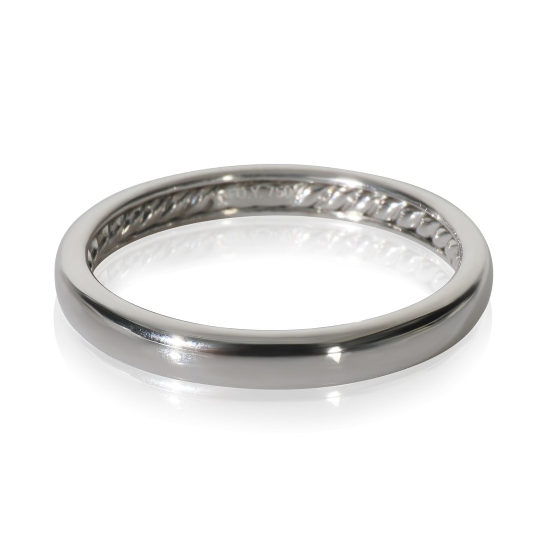 David Yurman 18k White Gold Eden Band Ring Size 6 (1 of 4)