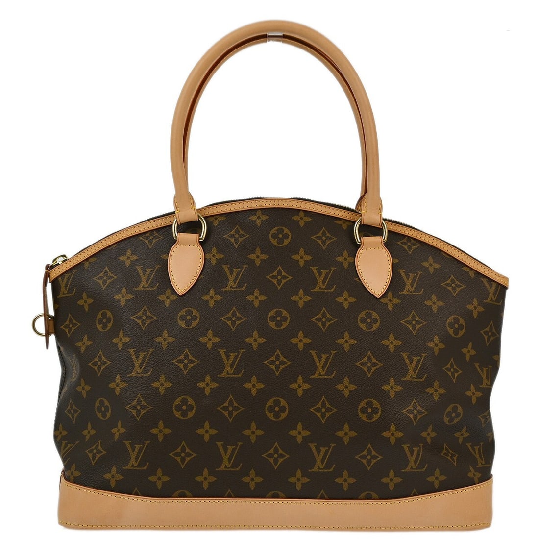 Louis Vuitton Lockit Monogram Large Horizontal Tote Bag Brown Canvas M40104: Louis Vuitton Lockit Monogram Large Horizontal Tote Bag Brown Canvas M40104 This Louis Vuitton Lockit Horizontal Tote features the signature Monogram canvas leather and is designed in a large size, of
