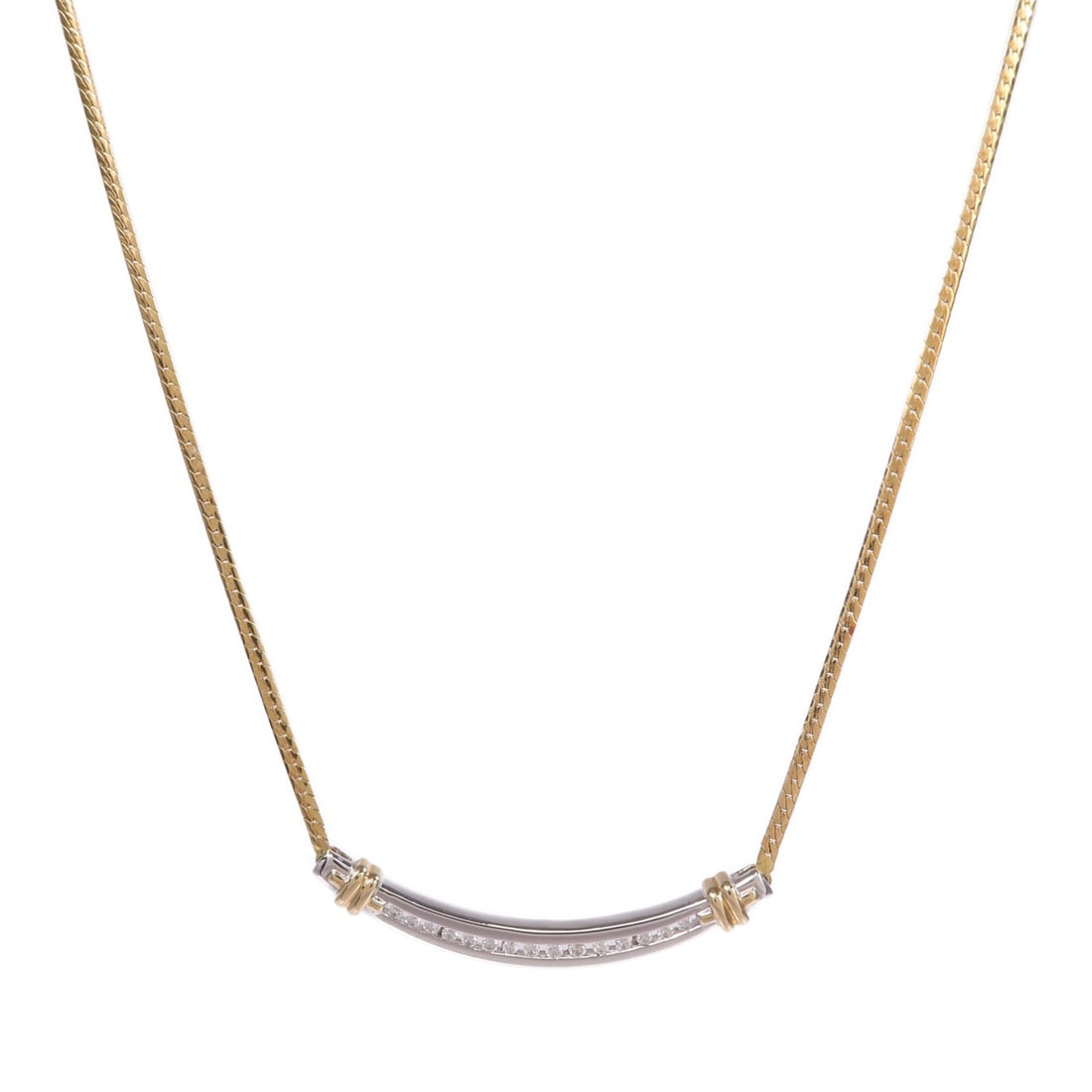 Diamond Pendant Necklace in 18K Yellow Gold by JEWELRY: Diamond Pendant Necklace in 18K Yellow Gold by JEWELRY This necklace features a classic design crafted from 18K yellow gold and is set with a clear diamond as the main stone. The piece reflects reason