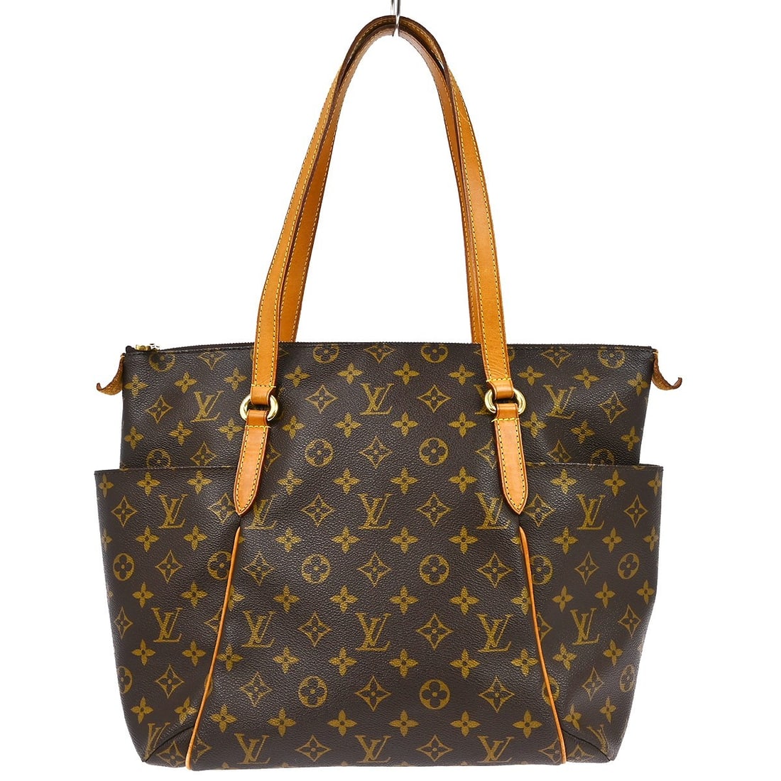 Louis Vuitton Totally MM Monogram Canvas Tote Bag: Louis Vuitton Totally MM Monogram Canvas Tote Bag This Louis Vuitton Monogram Totally MM shoulder bag features the iconic monogram canvas leather exterior with beige double handles and a brown canvas 