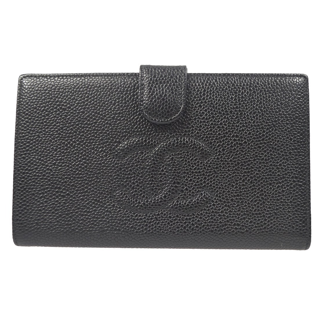 Chanel Timeless CC Leather French Wallet Black: Chanel Timeless CC Leather French Wallet Black This Chanel Timeless CC French Wallet for women is crafted from black leather and features the iconic CC logo. It offers a compact design suitable for ev