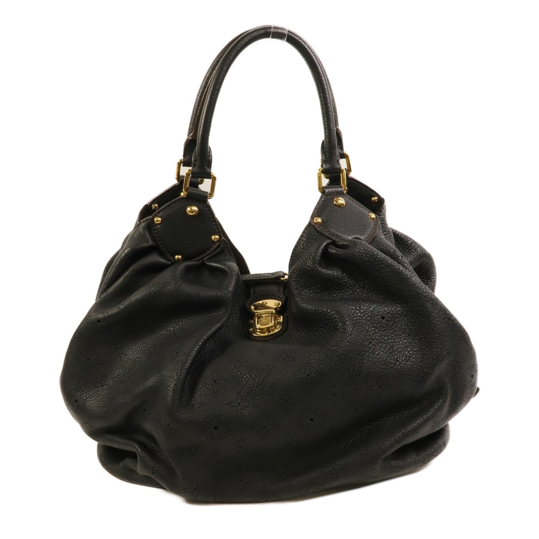 Louis Vuitton Mahina XL Black Calfskin Shoulder Bag GHW: Louis Vuitton Mahina XL Black Calfskin Shoulder Bag GHW This Louis Vuitton Mahina XL shoulder bag features a sophisticated black calfskin exterior with a luxurious finish. Designed for women, the bag 