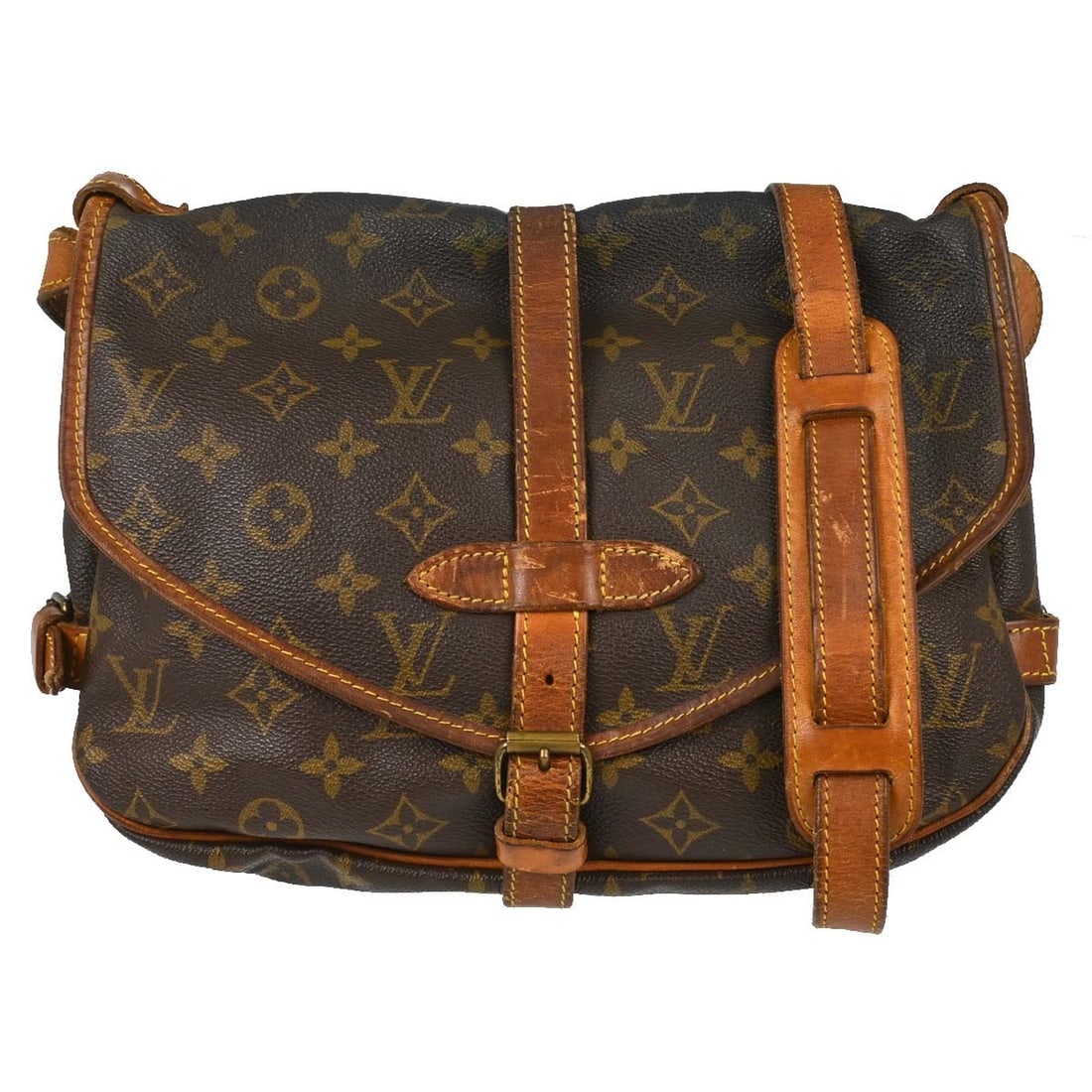 Louis Vuitton Saumur 30 Monogram Canvas Shoulder Bag: Louis Vuitton Saumur 30 Monogram Canvas Shoulder Bag This Louis Vuitton Saumur 30 messenger bag features the iconic Monogram canvas and leather construction. Designed in a medium size, it has a classi