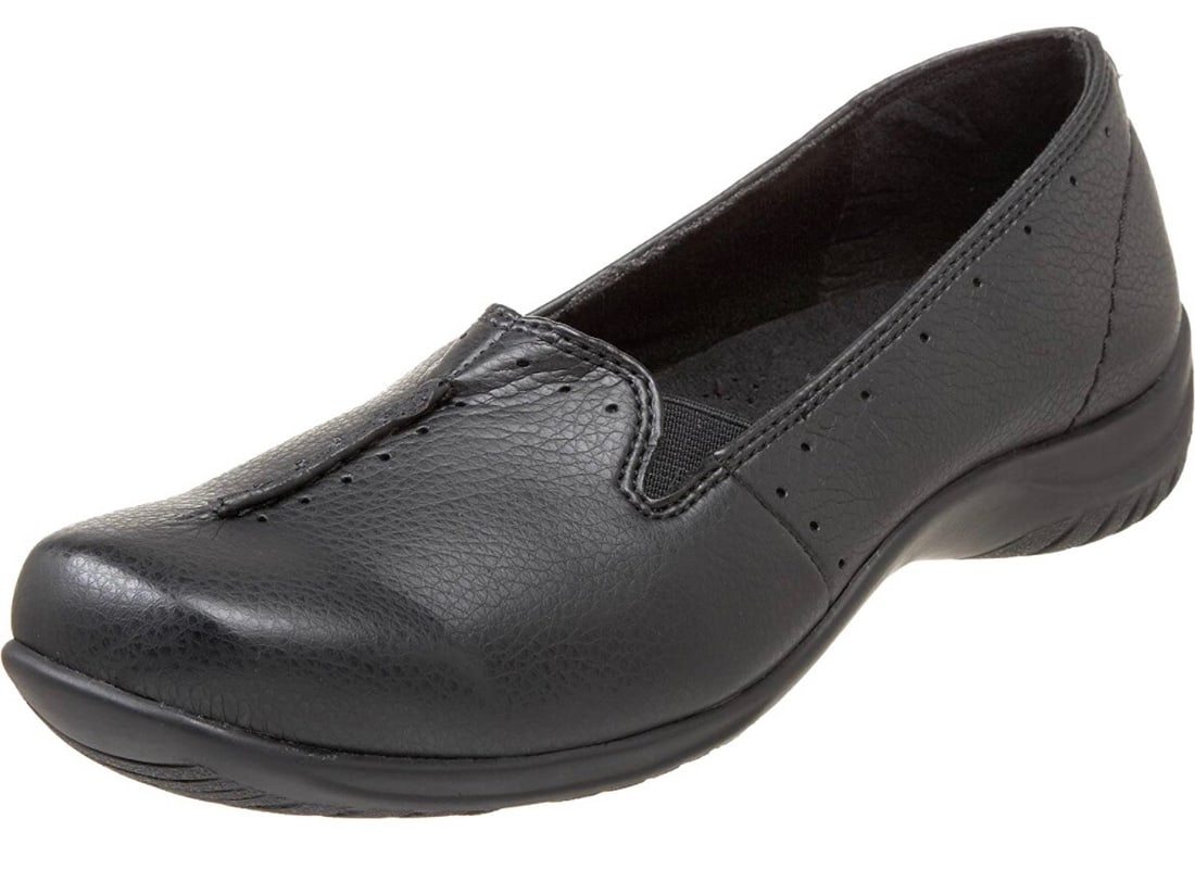 Easy Street Women's Purpose Black Slip-On Loafers 7.5W Comfort Wave (1 of 7)