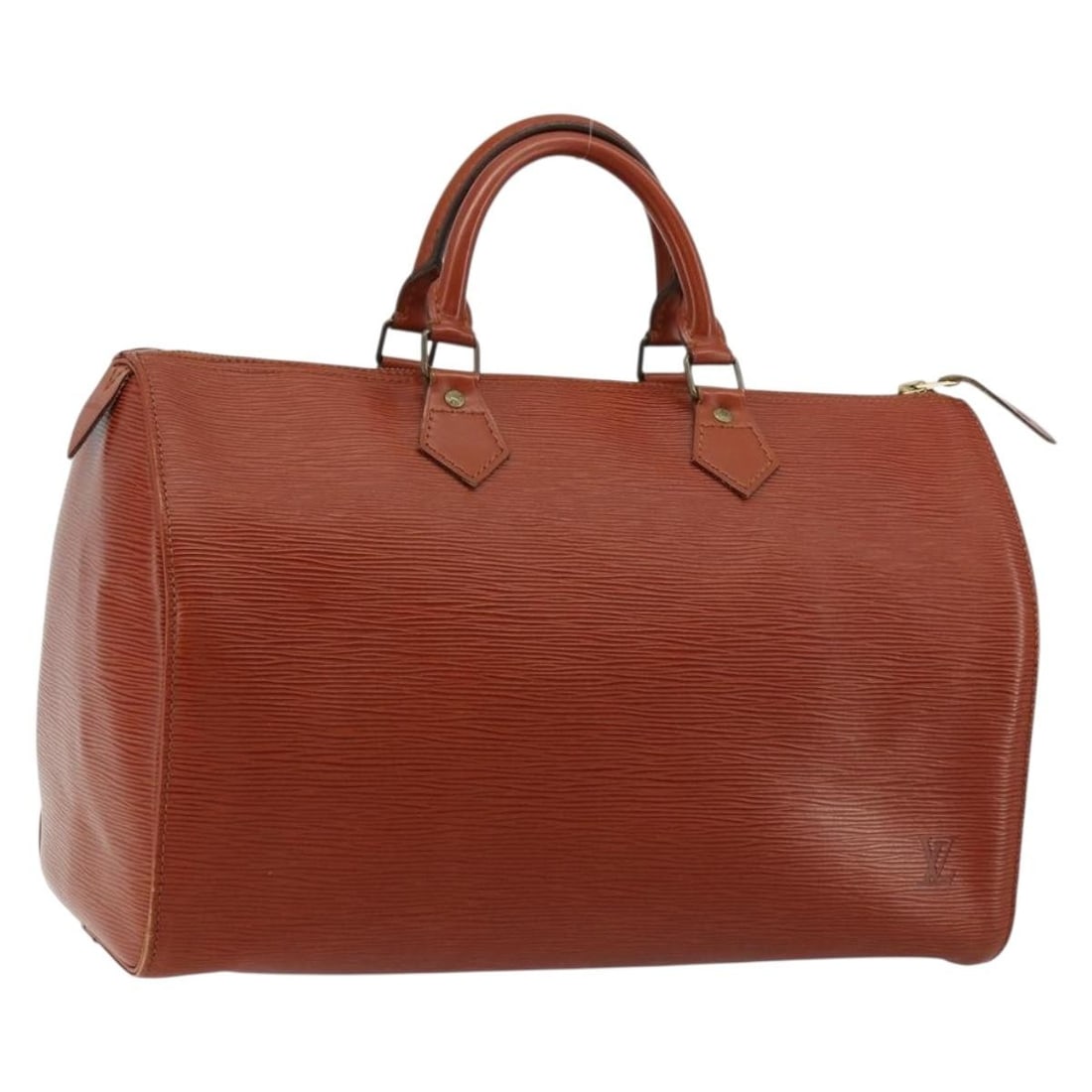 Louis Vuitton Epi Leather Speedy Brown Handbag 37cm x 24cm x 19cm: Louis Vuitton Epi Leather Speedy Brown Handbag 37cm x 24cm x 19cm This Louis Vuitton Speedy handbag is crafted from Epi leather in brown and features classic styling. Designed for women, the bag is ma