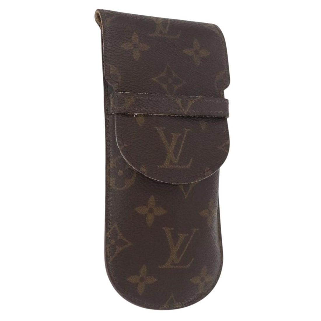 Louis Vuitton Brown Canvas Unisex Glasses Case Etui a Lunette: Louis Vuitton Brown Canvas Unisex Glasses Case Etui a Lunette This Louis Vuitton Etui a Lunette is a unisex eyeglass case crafted from brown canvas. Made in France, it features a compact design suitab