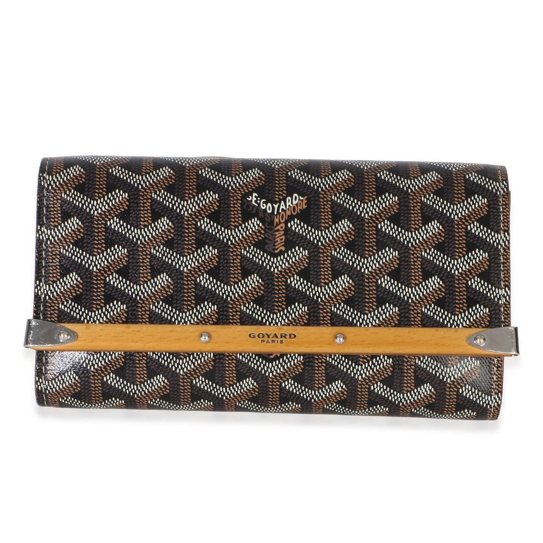 Goyard Monte Carlo Mini Clutch Black Coated Canvas Dustbag (1 of 9)