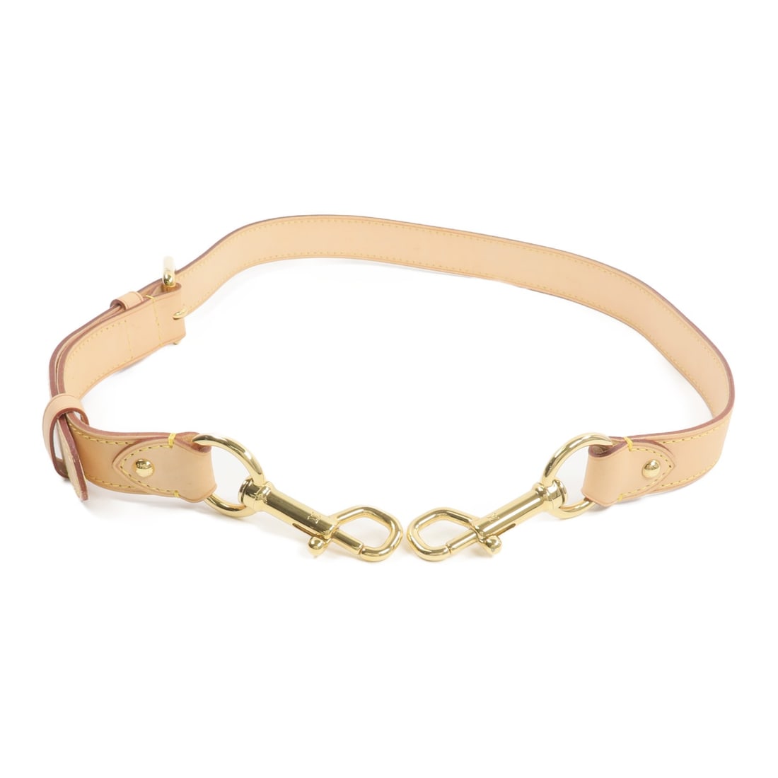 Louis Vuitton brown calfskin shoulder strap 25mm GHW: Louis Vuitton brown calfskin shoulder strap 25mm GHW This Louis Vuitton shoulder strap is crafted from brown vache leather, featuring a 25mm width and gold-tone hardware. Designed for unisex use, it o