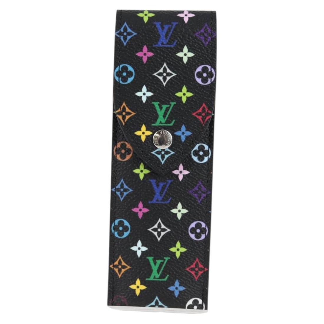 Etui a stylo canvas pen holder by Louis Vuitton: Etui a stylo canvas pen holder by Louis Vuitton This Louis Vuitton Etui a Stylo case is crafted from black canvas and designed for unisex use. Made in Italy, it is in excellent condition with no notab