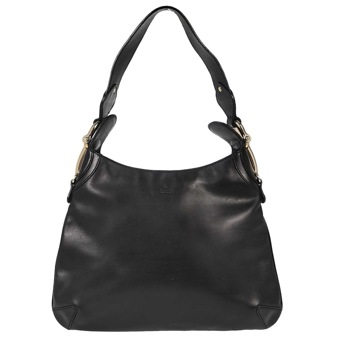 Gucci Black Leather Hobo Bag Horsebit 145826 2123 (1 of 15)