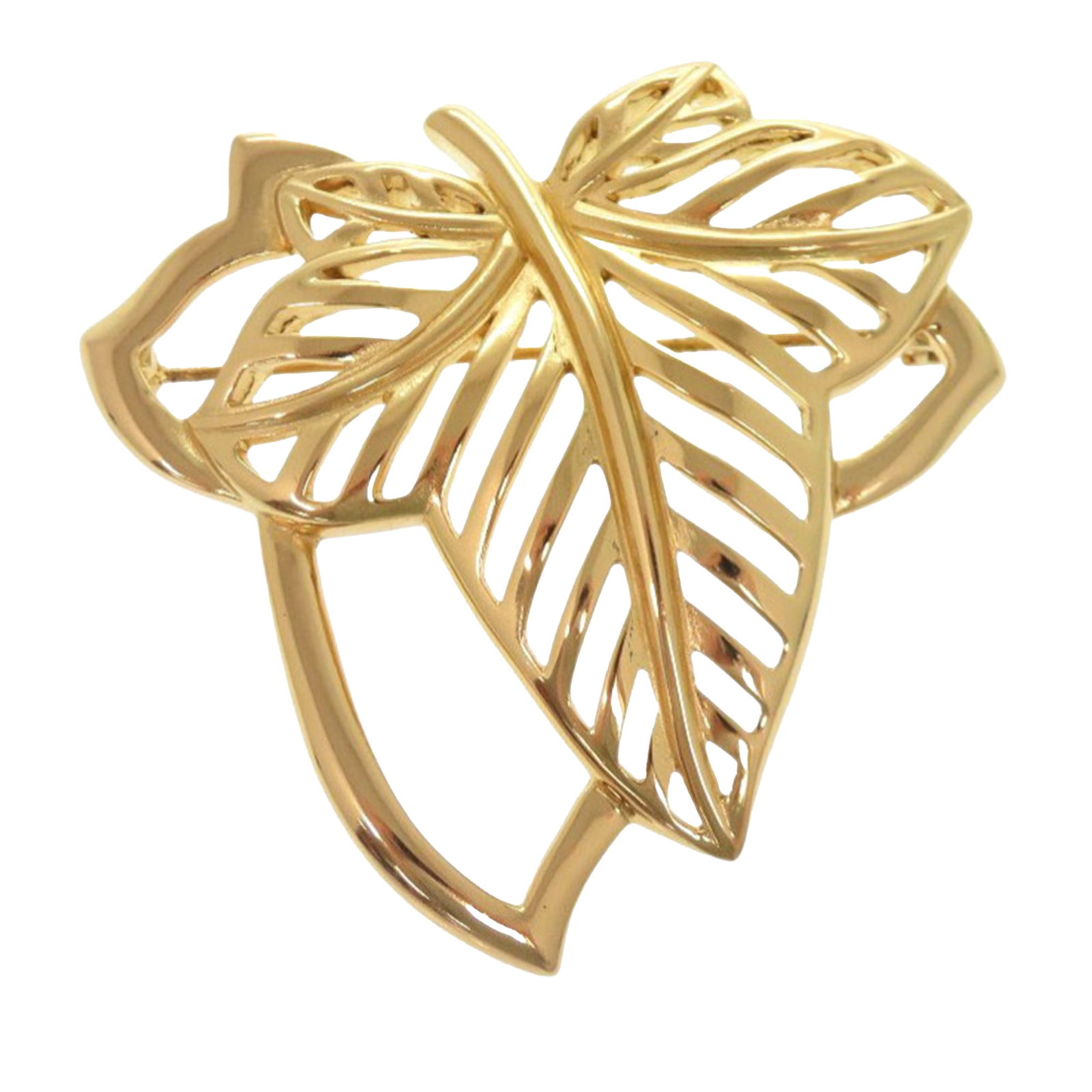 Dior Leaf Brooch Gold Plated Metal: Dior Leaf Brooch Gold Plated Metal This Dior Gold Plated Leaf Brooch showcases a gold-toned metal design with a leaf motif and a secure back pin closure. Made in Germany, this piece belongs to the cos