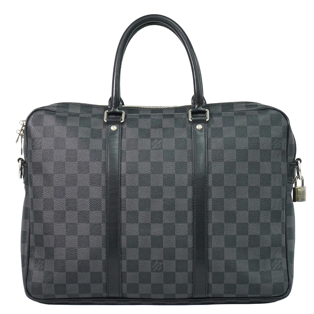 Louis Vuitton Damier Graphite canvas briefcase Porte-Documents Voyage: Louis Vuitton Damier Graphite canvas briefcase Porte-Documents Voyage This Louis Vuitton Porte-Documents Voyage Briefcase in Damier Graphite canvas offers a stylish and practical solution for carrying