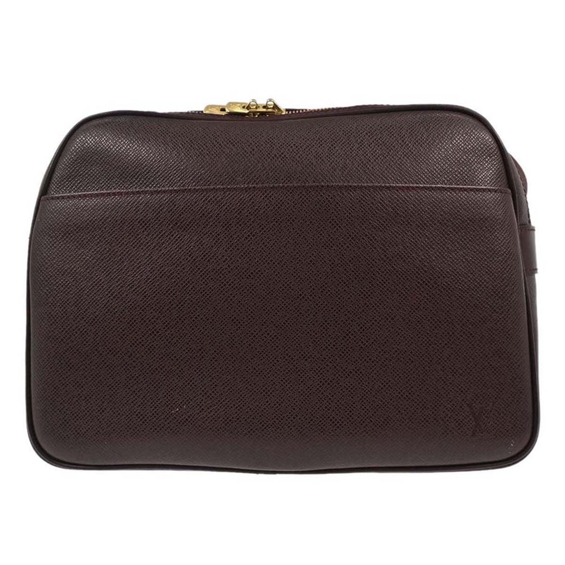 Louis Vuitton Reporter PM Purple Taiga Crossbody Bag: Louis Vuitton Reporter PM Purple Taiga Crossbody Bag This Louis Vuitton Reporter PM shoulder bag features a purple Taiga leather exterior with gold-tone hardware. Designed in a medium size, it offers 