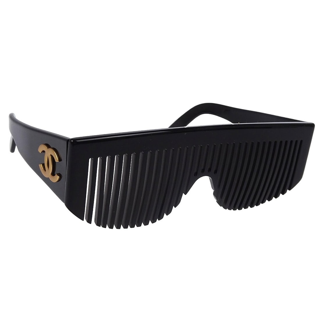 Chanel Square Black Metal Plastic Sunglasses Women: Chanel Square Black Metal Plastic Sunglasses Women These Chanel sunglasses feature a stylish square frame in black, crafted from a combination of metal and plastic for durability and comfort. Designed