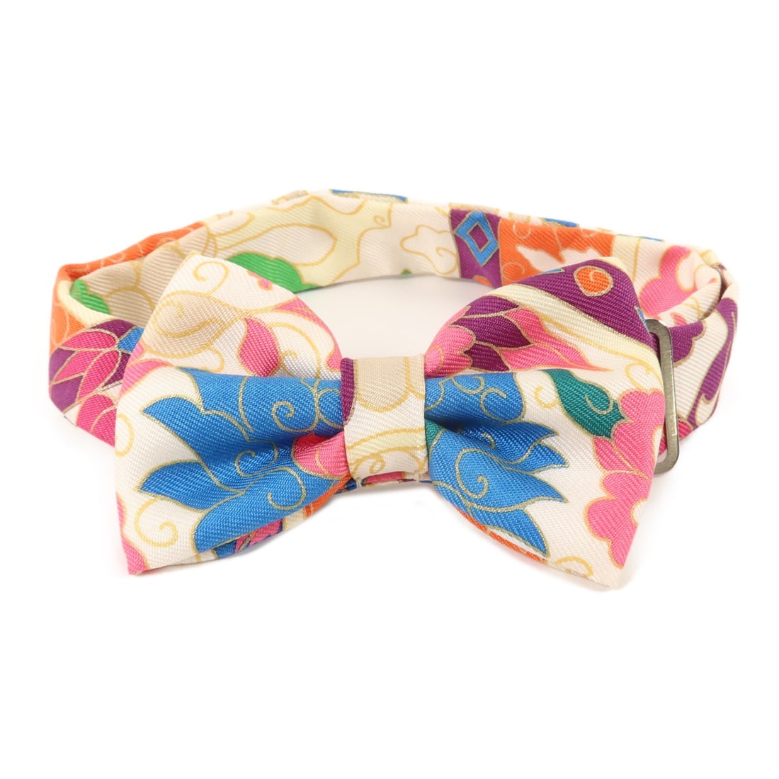Hermes multicolor silk boys bowtie (1 of 10)
