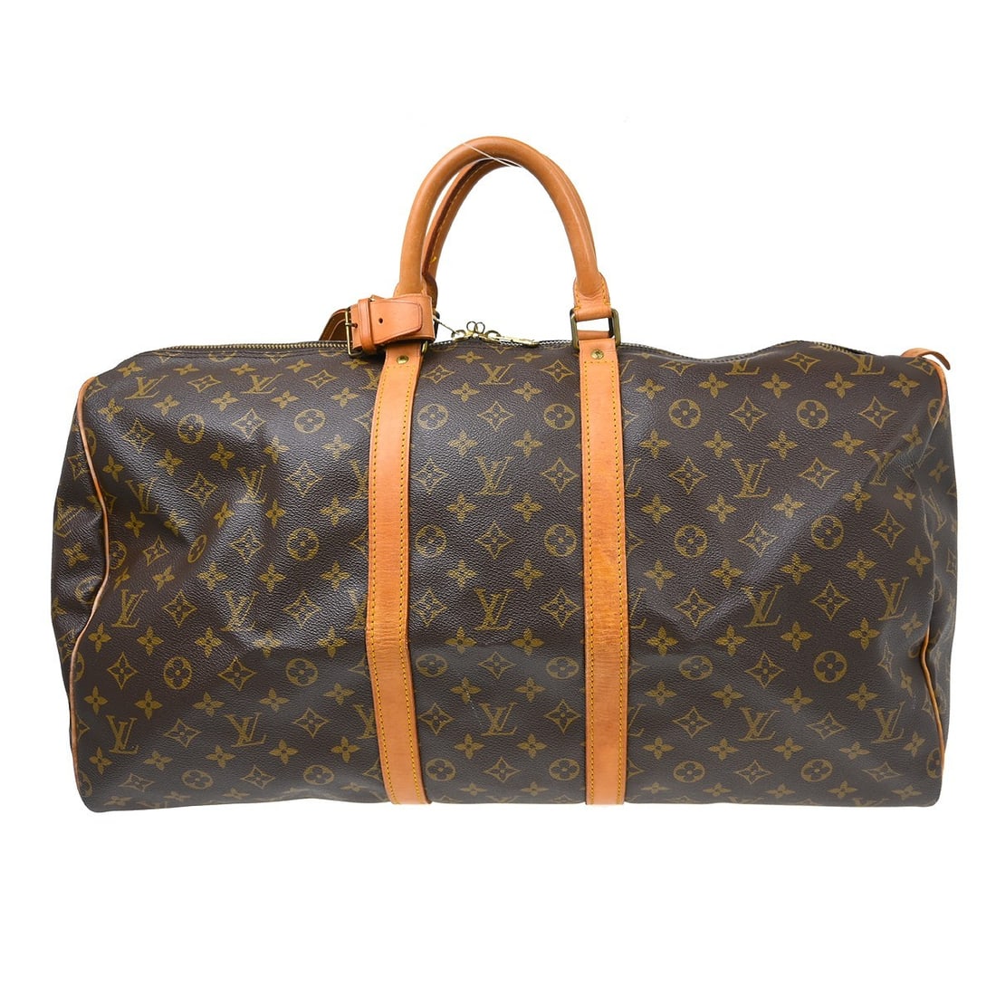 Louis Vuitton Keepall 55 Monogram Duffle Travel Bag: Louis Vuitton Keepall 55 Monogram Duffle Travel Bag This Louis Vuitton Keepall 55 is a vintage extra large travel duffle bag crafted from the brand's iconic monogram canvas leather. Featuring double b