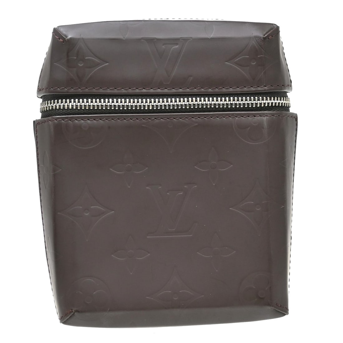Louis Vuitton Monogram Glace Brown Pochette M46550: Louis Vuitton Monogram Glace Brown Pochette M46550 This Louis Vuitton Monogram Glace Ray Pouch is a unisex pochette crafted from signature brown monogram canvas. It features the iconic Louis Vuitton l